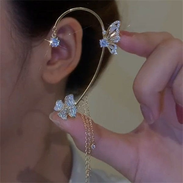 💛💛 PKNEW™ Butterfly Tassel Style Zircon Earrings | Perfect Gift🎁