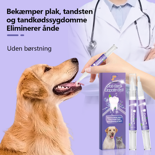 🐕Cvreoz® Pet Oral Repair Gel🐈Eliminerer dårlig ånde, forhindrer tandsten og plak🔥