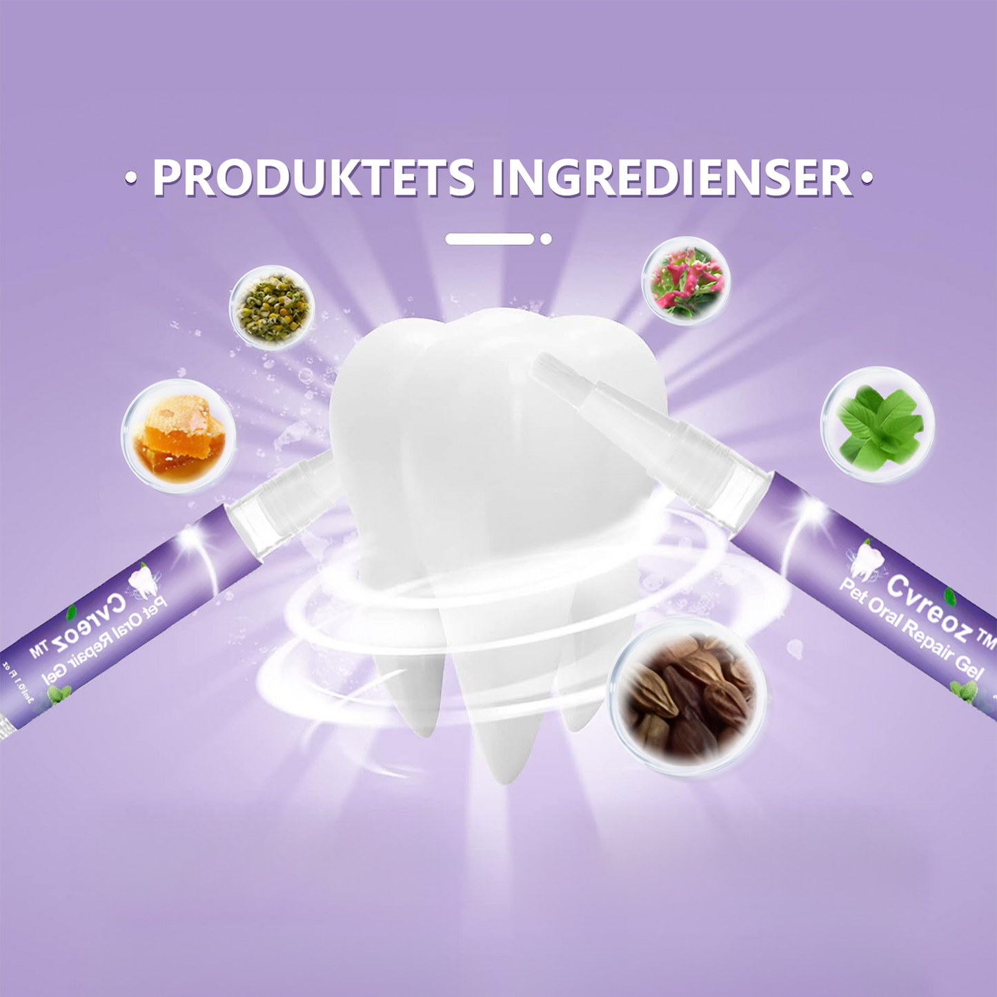 🐕Cvreoz® Pet Oral Repair Gel🐈Eliminerer dårlig ånde, forhindrer tandsten og plak🔥