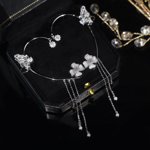 💛💛 PKNEW™ Butterfly Tassel Style Zircon Earrings | Perfect Gift🎁