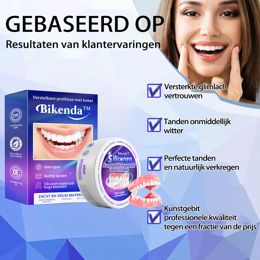 Een nieuw tijdperk van adaptieve kunstgebitten geopend👑Bikenda™ siliconen kunstgebitset (Laatste kortingstijd: 30 minuten)